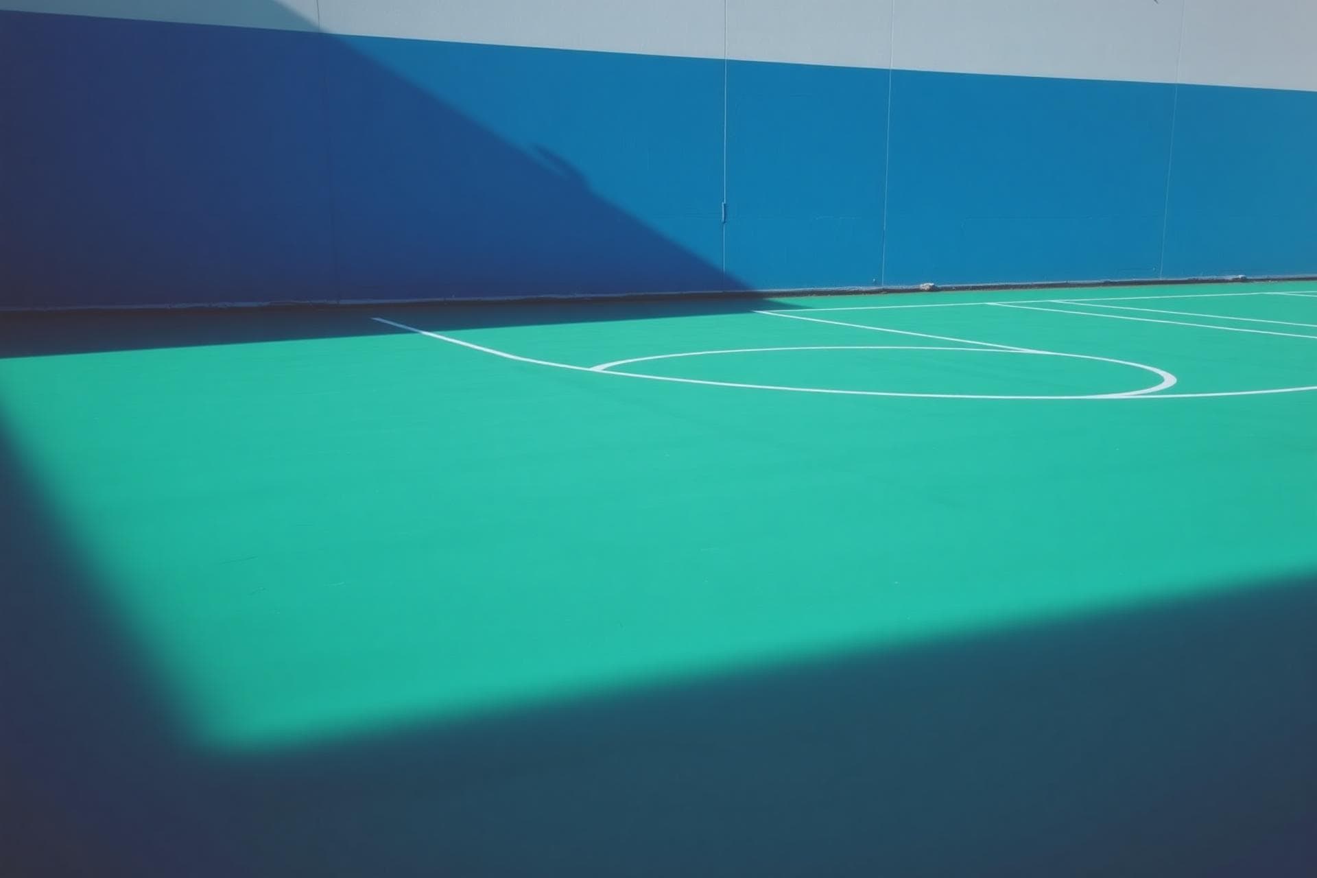 Modern padel court