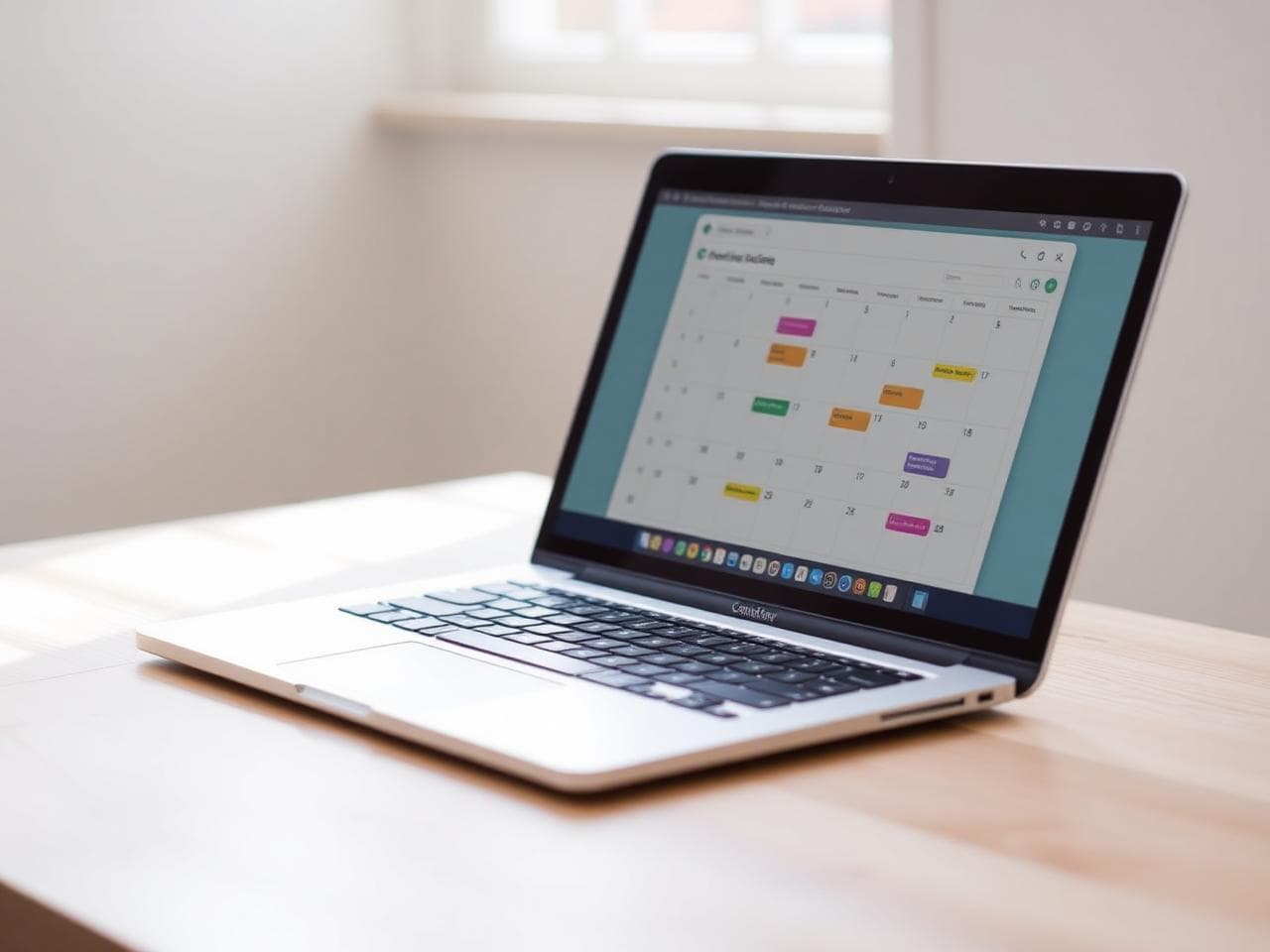 Laptop calendar